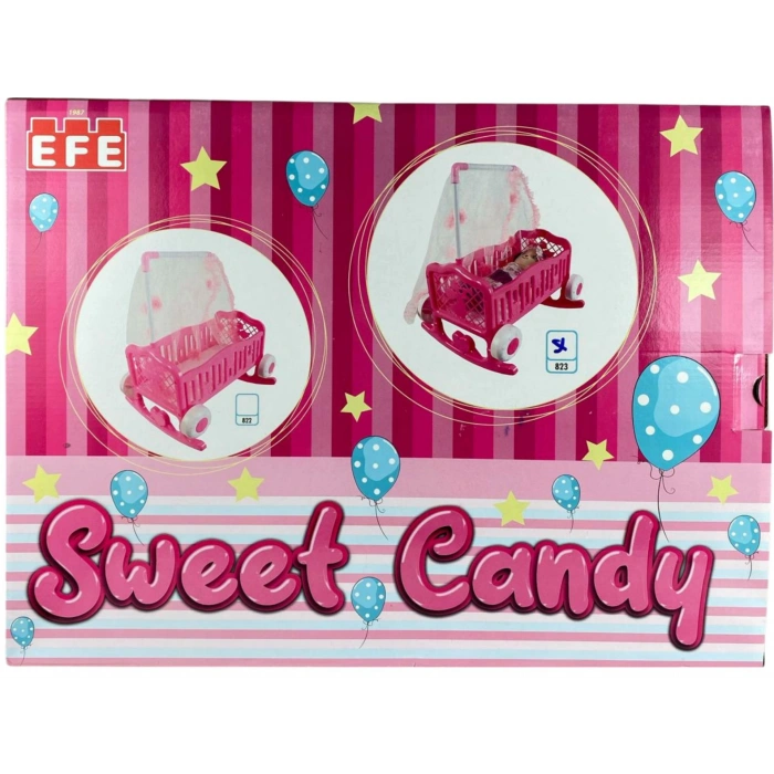 EFE 50 CM CİBİNLİKLİ BEBEKLİ TEKERLİ 823 (12)