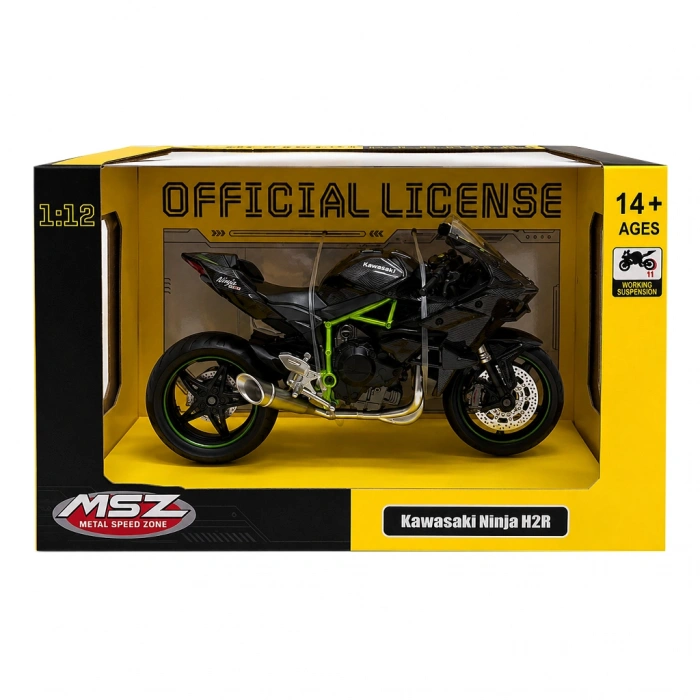 EKİNCİOĞLU 68496A CCA 1/12 MOTORSİKLET KAWASAKİ H2R BLACK ROOM - GREEN