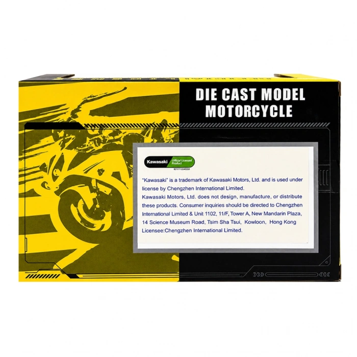 EKİNCİOĞLU 68496A CCA 1/12 MOTORSİKLET KAWASAKİ H2R BLACK ROOM - GREEN