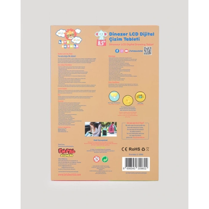 ENFAL LC-30960 DİNAZOR ÇİZİM TABLETİ 85 İNÇ (44)