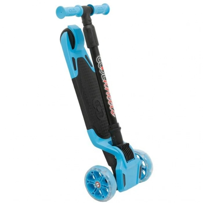 FURKAN FR59359 COOL WHEELS TULPAR IŞIKLI KATLANIR SCOOTER MAVİ (6)