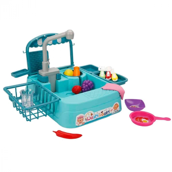 GALTOYS 168A-19B PİLLİ MUTFAK LAVABOSU TURKUAZ (12)
