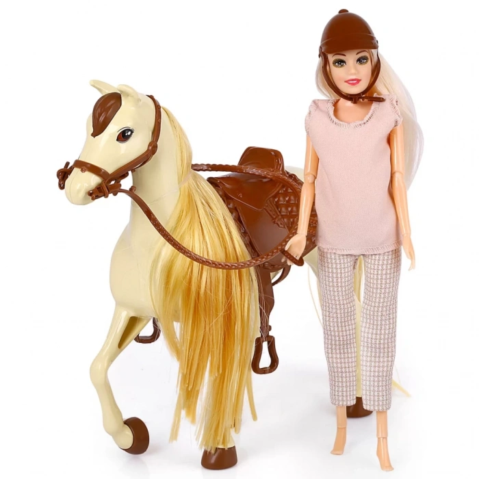GALTOYS GLT-E301-C JASMINE HORSE BEBEKLİ BEJ/KAHVE (18)
