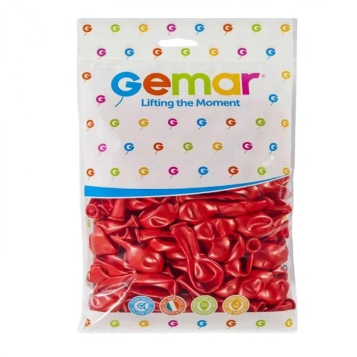 GEMAR GM-110-53 METALİK BALON KIRMIZI RENK (50)