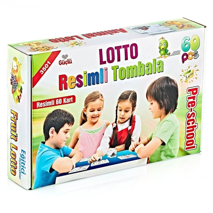 GÜÇLÜ 3501 LOTTO RESİMLİ TOMBALA 60 PRÇ