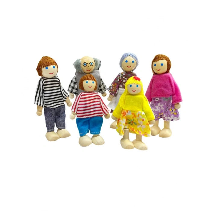 HAMAHA HMH-1137 AHŞAP 6 LI SEVİMLİ AİLE