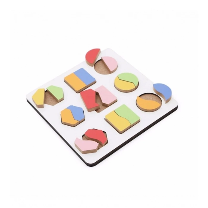 HAMAHA HMH-277 AHŞAP MONTESSORİ GEOMETRİK 2 ÇİZGİ ŞEKİLLER