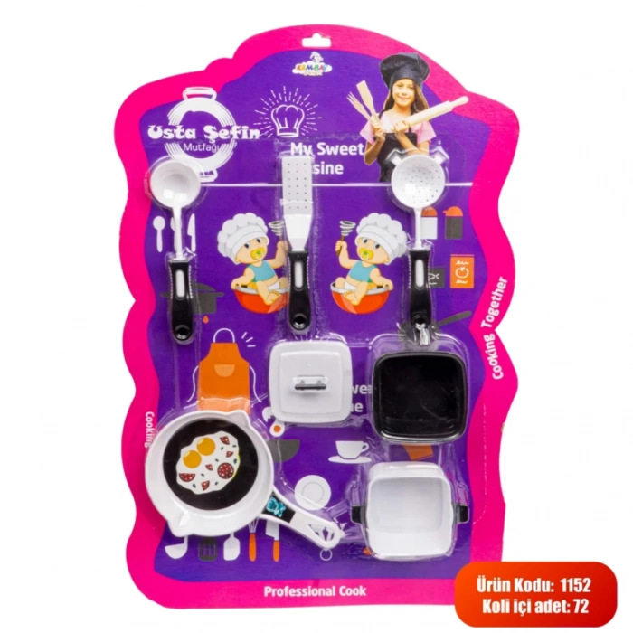 KEMBAY 1152 USTA ŞEFİM MUTFAK SETİ KARTELA
