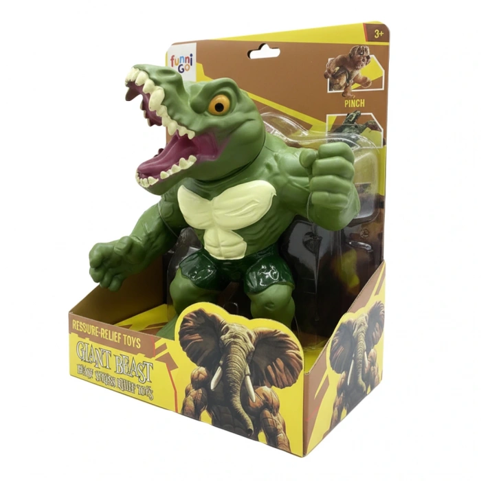 KİNDER STRESS RELEIF TOY- LARGE SOFT CROCODILE