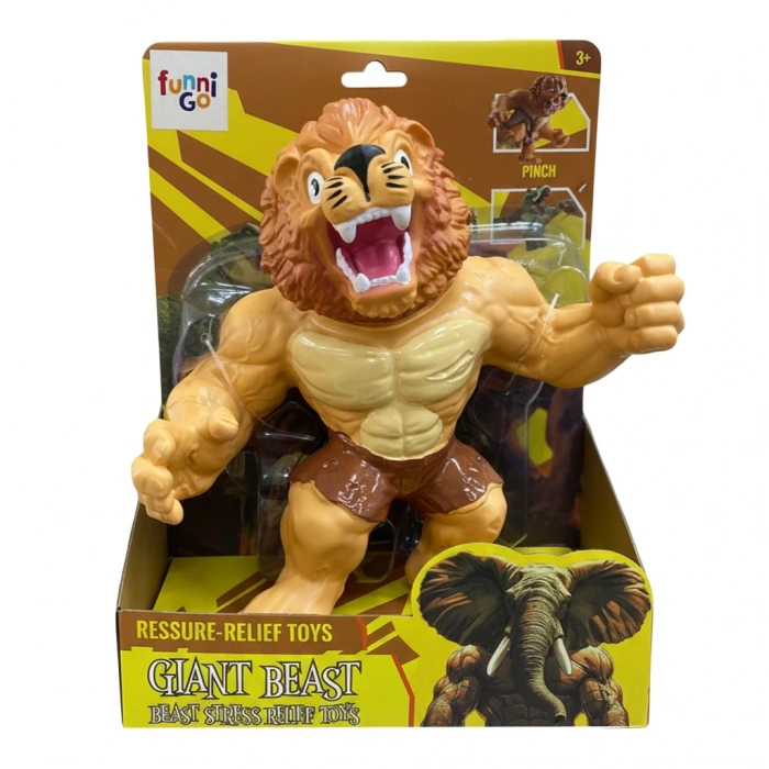 KİNDER STRESS RELEIF TOY- LARGE SOFT LION