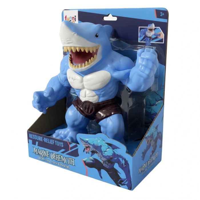 KİNDER  STRESS RELEIF TOY- LARGE SOFT SHARK