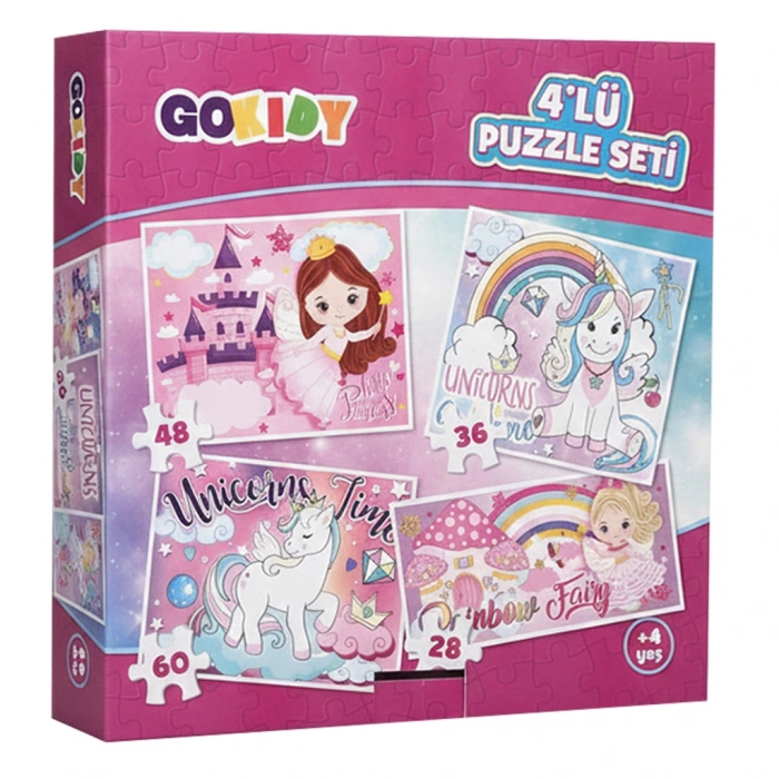 KİNG TOYS 9357 4LÜ PUZZLE SETİ KIZ/ERKEK
