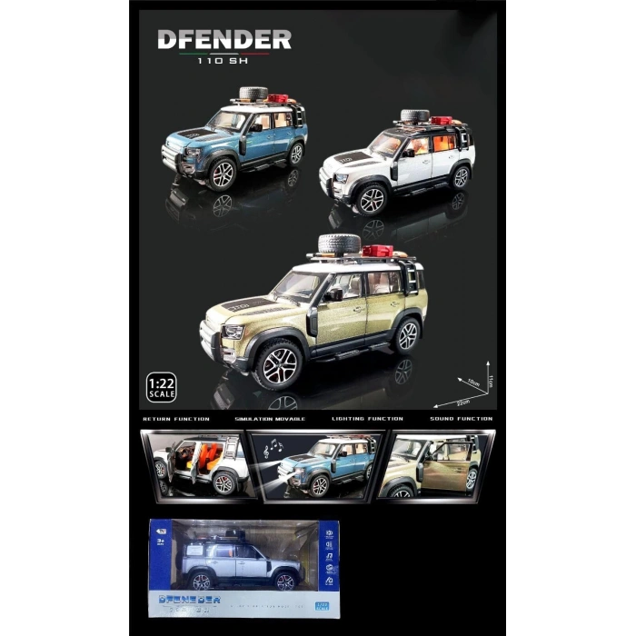 KIZILKAYA KZL-0783-347 RANGE ROVER 1:24 IŞIKLI SESLİ KUTULU (18)