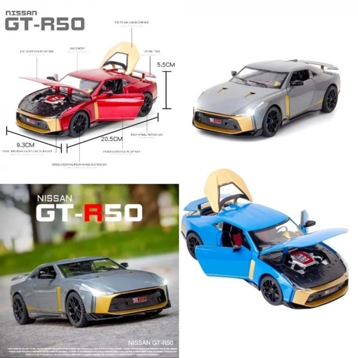 KIZILKAYA KZL-DC24242 NISSAN GTR-R50 1:24 IŞIK SESLİ (32)