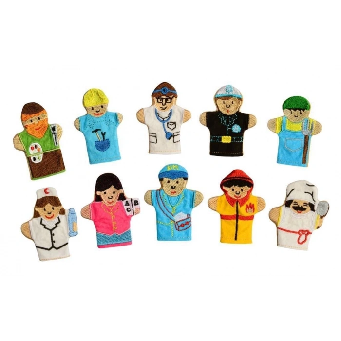 KÖKTEN AND-05197 MESLEKLER PARMAK KUKLA SETİ 10LU