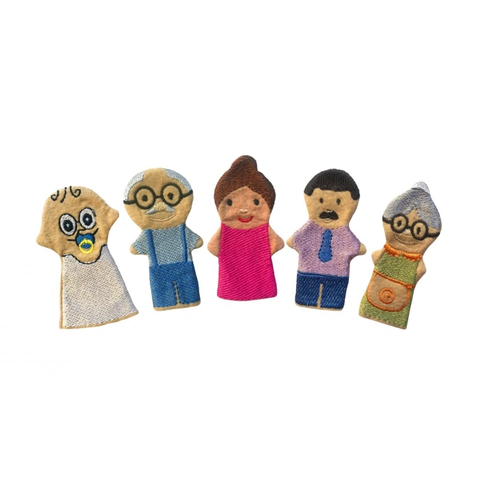 KÖKTEN AND-5195 SEVİMLİ AİLE PARMAK KUKLA SETİ 5Lİ