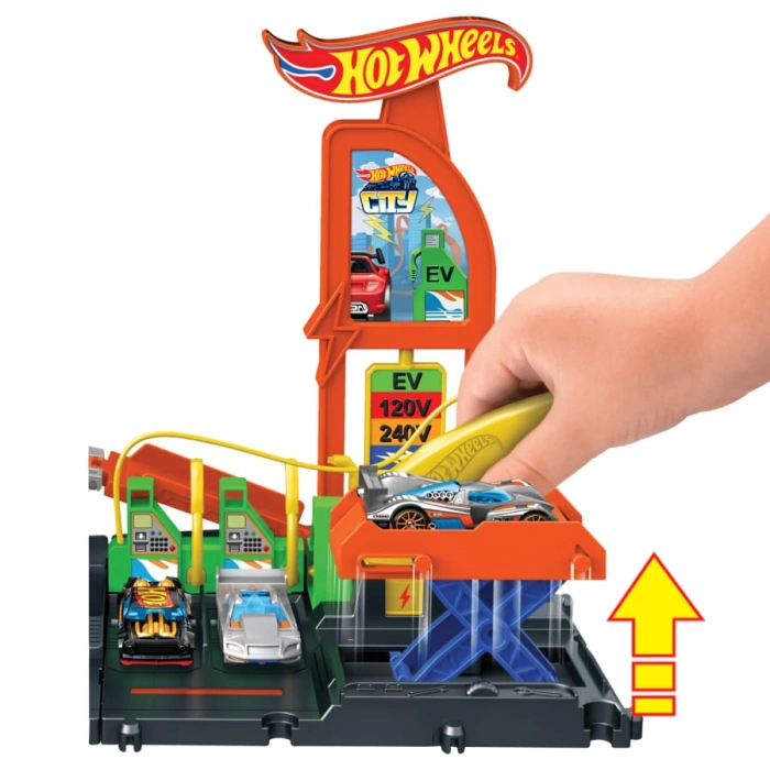 MATTEL MTL-HTN79 HOT WHEELS ELEKTRİKLİ ARAÇ ŞARJ İSTASYONU
