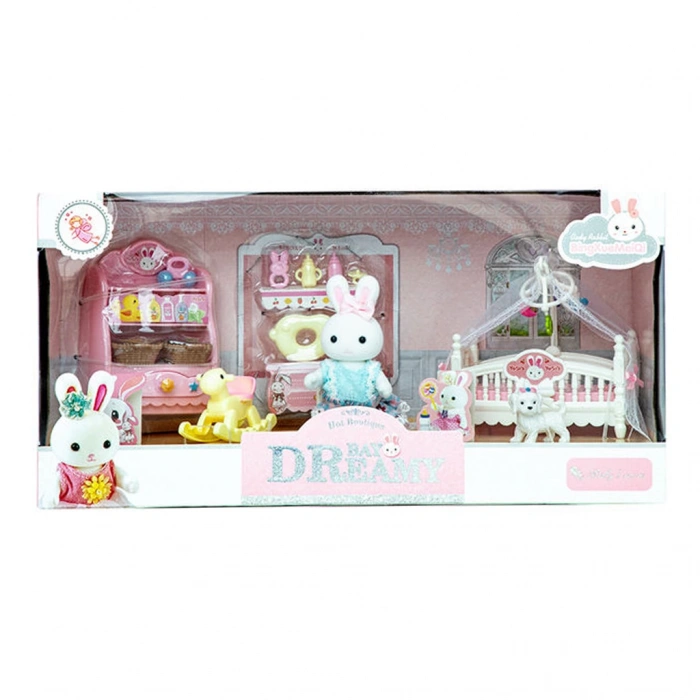 MEGA 010101BIG06618 BAY DREAMY MİNİ TAVŞAN- BEBEK ODASI OYUN SETİ