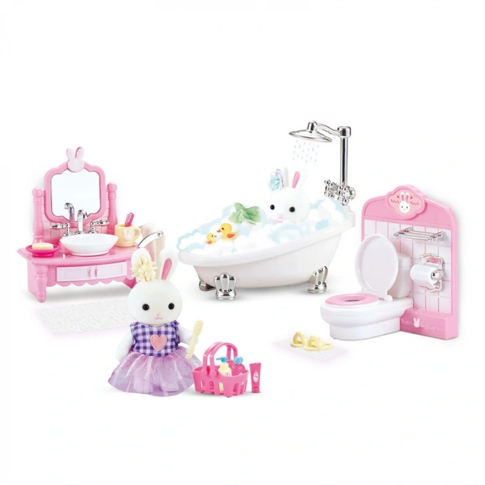 MEGA 010101BIG06620 BAY DREAMY MİNİ TAVŞAN- BÜYÜK BANYO OYUN SETİ