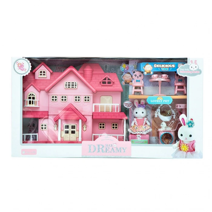 MEGA 010101BIG06679 BAY DREAMY MİNİ TAVŞAN- VİLLA OYUN SETİ