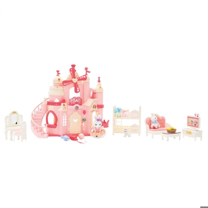 MEGA 010101BIG06689 BAY DREAMY MİNİ TAVŞAN- ŞATO OYUN SETİ