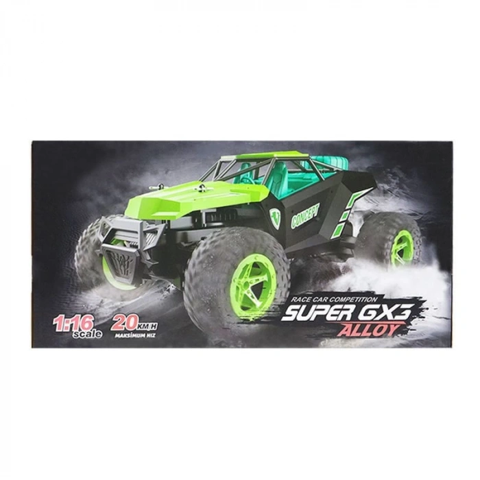 MEGA 010101BIG9P166 2.4G 1:16 U/K METAL ŞARJLI ARABA (12)