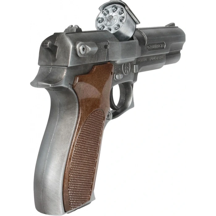 MEGA 150014GON000451 POLİCE PİSTOL 8 SHOTS  - OLD SİLVER