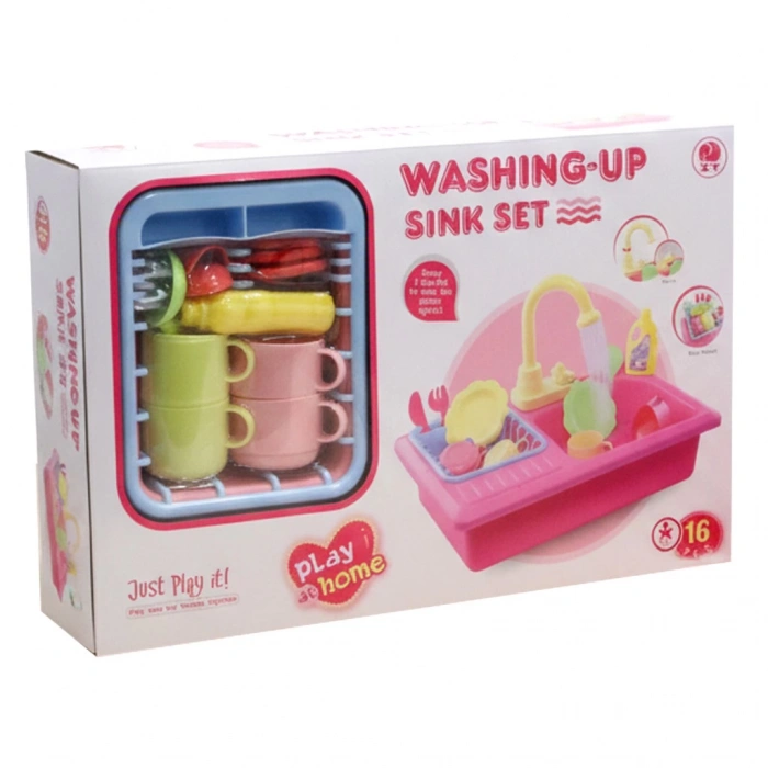 MEGA 150088BIGZ1211 MEGA PİLLİ MUTFAK LAVABO OYUN SETİ (16 PARÇA)