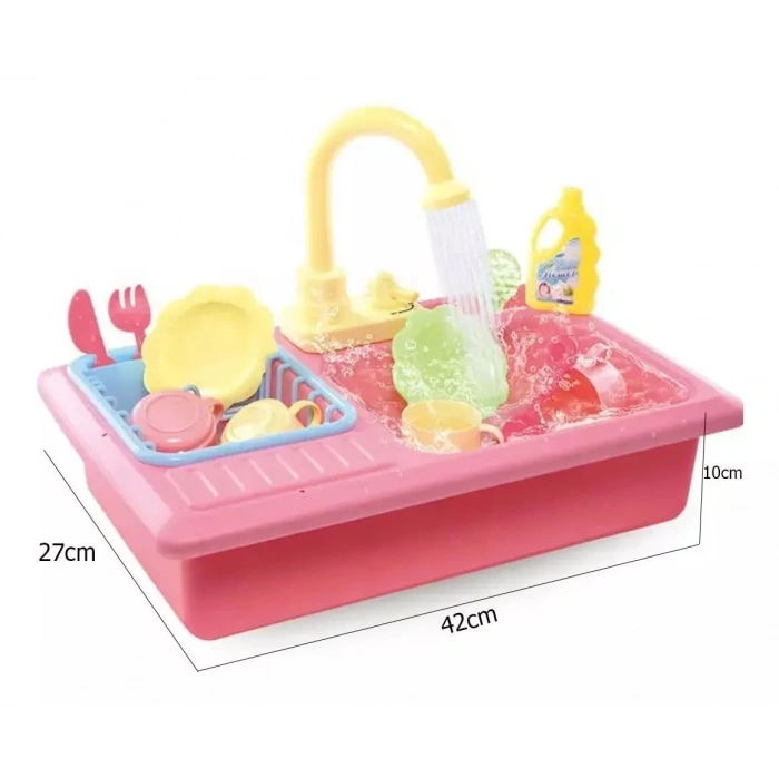 MEGA 150088BIGZ1211 MEGA PİLLİ MUTFAK LAVABO OYUN SETİ (16 PARÇA)