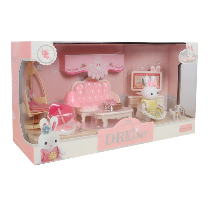 MEGA 150092BIG06619 BAY DREAMY MİNİ TAVŞAN- AİLE SETİ