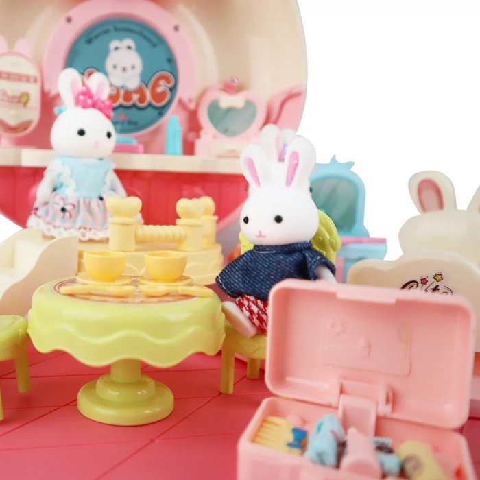 MEGA 150092BIG06695 BAY DREAMY MİNİ TAVŞAN- EĞLENCELİ YEMEK SETİ