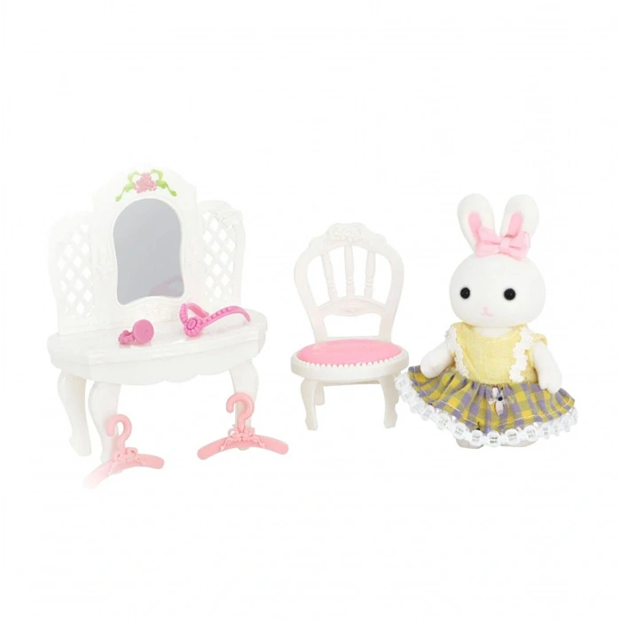 MEGA 150092BIG6621-1 BAY DREAMY MİNİ TAVŞAN- AKSESUARLI ŞİFONYER SETİ