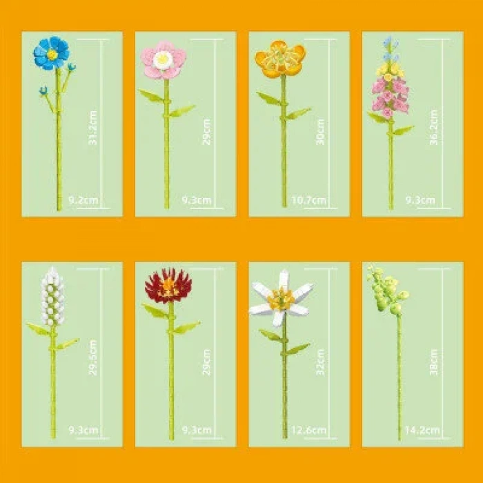 MEGA GIV093 8 Lİ BLOK ÇİÇEK 778 PARÇA