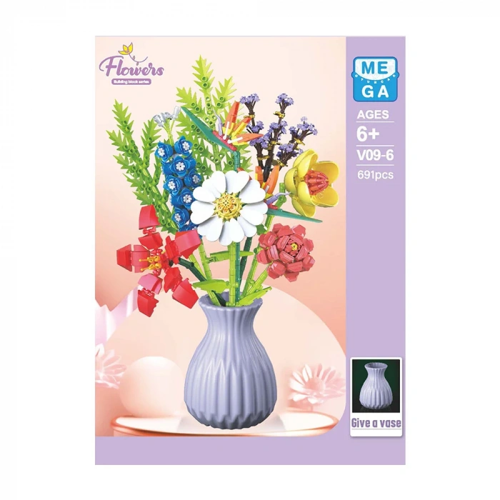 MEGA GOV096 8 Lİ BLOK ÇİÇEK 691 PARÇA