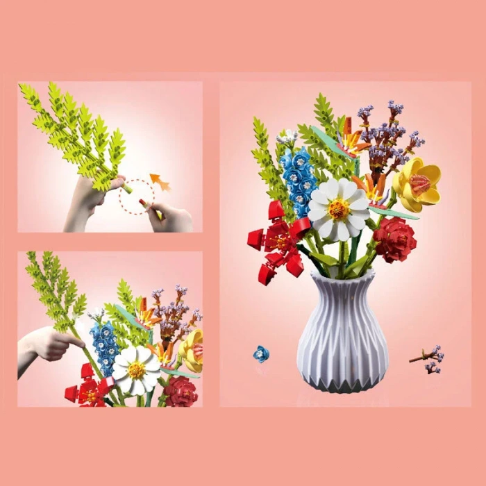 MEGA GOV096 8 Lİ BLOK ÇİÇEK 691 PARÇA