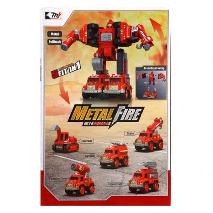 METAŞ 0783-366 5 Lİ METAL İTFAİYE SETİ