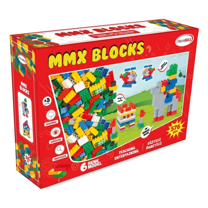 MİCROMAX 001-0014 MMX 576 PCS BLOCKS KARTON KUTU