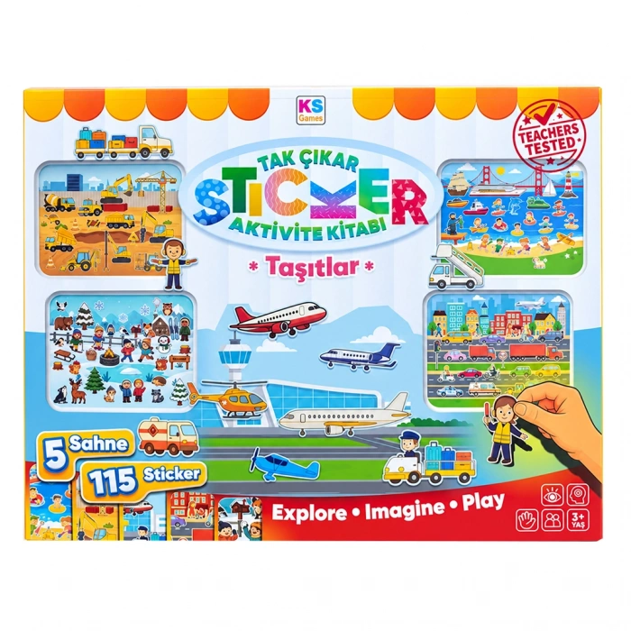 ONUR 13466 STICKER BOOK- VEHICLES