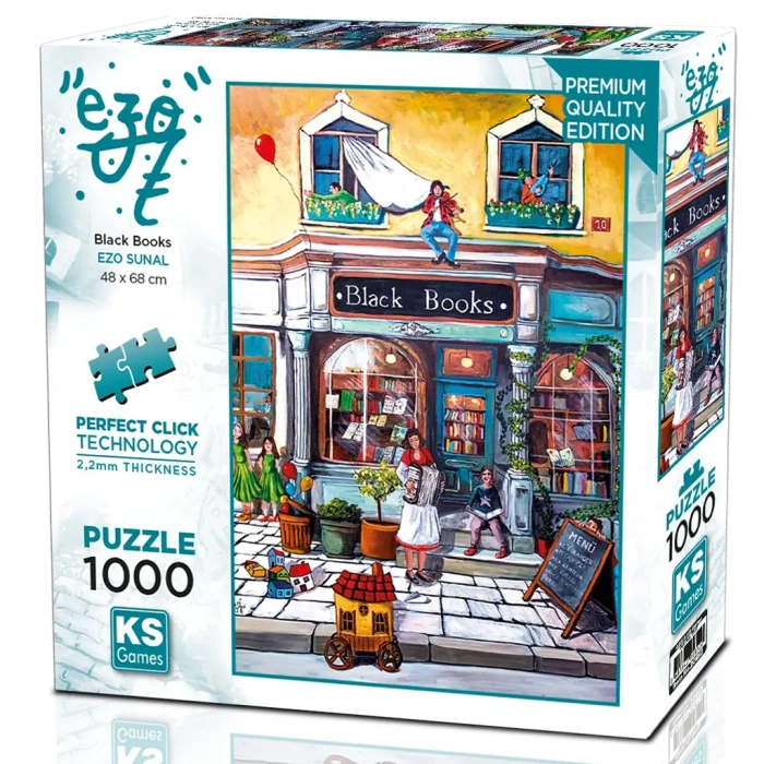ONUR 20852 PUZZLE 1000 BLACKS BOOKS