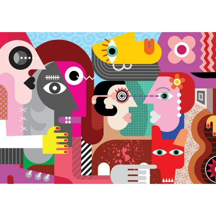 ONUR PUZZLE 20544 1000 PARÇA STRANGE PEOPLE AND DİRTYDOG