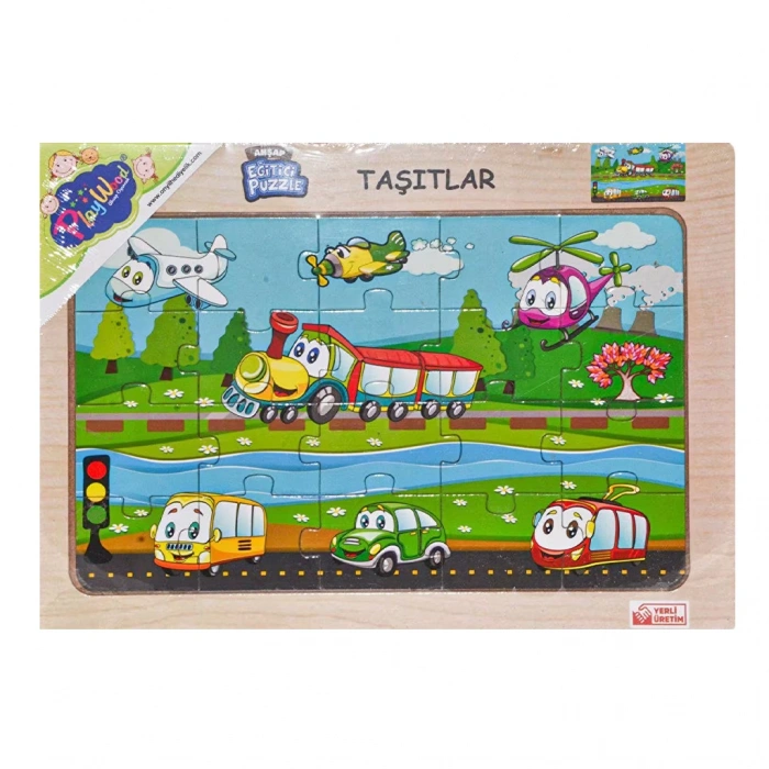 ONYIL ONY-171/172/173/174 AHŞAP EĞİTİCİ PUZZLE TAŞITLAR