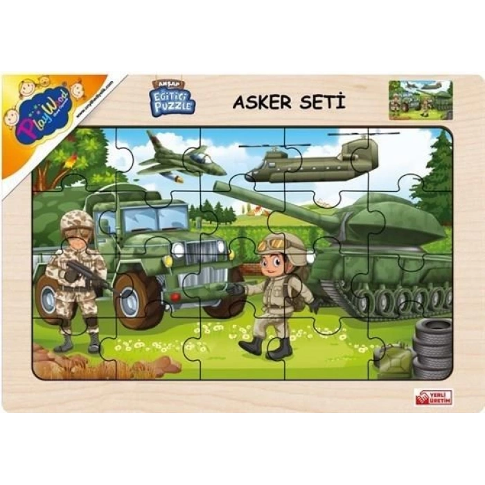 ONYIL ONY-238/239/240/241 AHŞAP EĞİTİCİ PUZZLE / ASKER SETİ