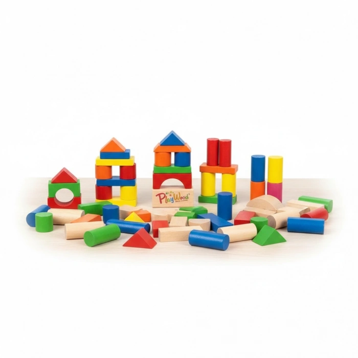 ONYIL ONY-309 SİLİNDİR KUTUDA 100 P RENKLİ AHŞAP BLOKLAR