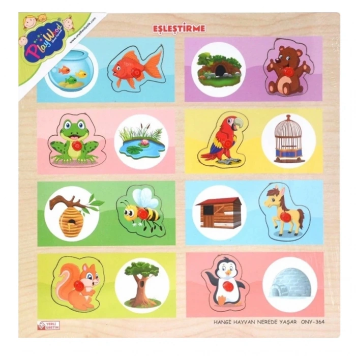 ONYIL ONY-363-364 AHŞAP TUTMALI EŞLEŞTİRME HANGİ HAYVAN NEREDE YAŞAR