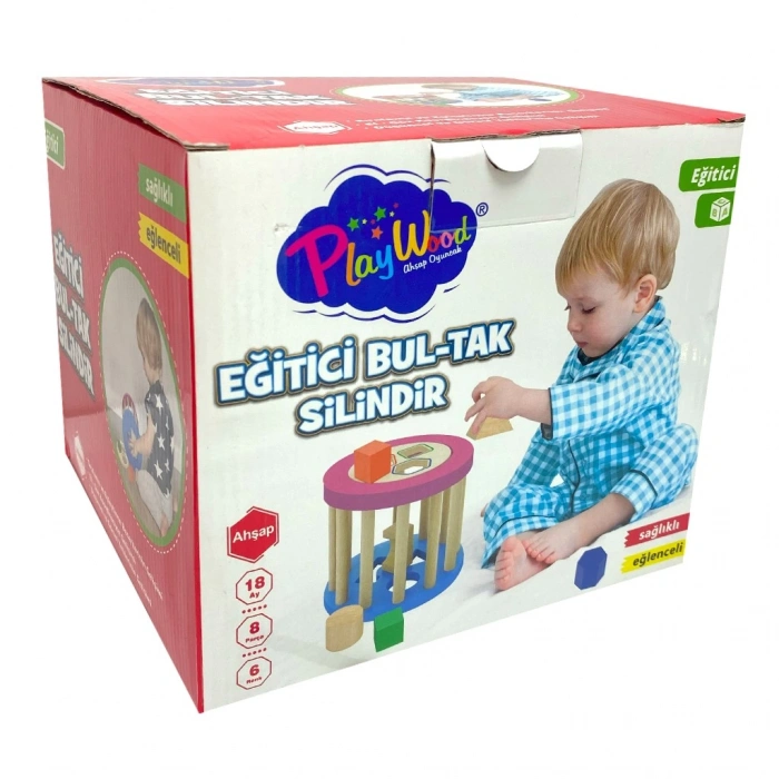 ONYIL ONY-374 AHŞAP EĞİTİCİ SİLİNDİR BUL-TAK