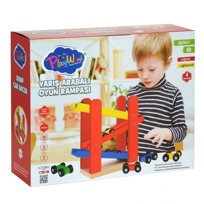 ONYIL ONY-382 AHŞAP YARIŞ ARABALI OYUN RAMPASI