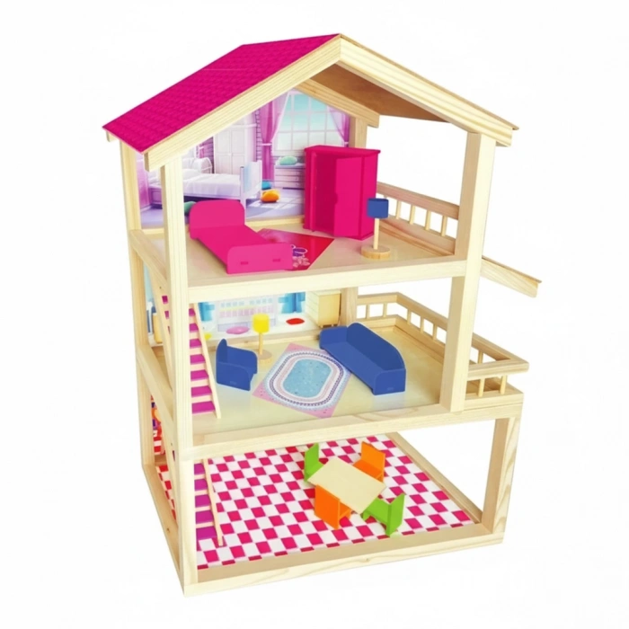 ONYIL-ONY-398 KUTUDA AHŞAP EV SETİ (3)