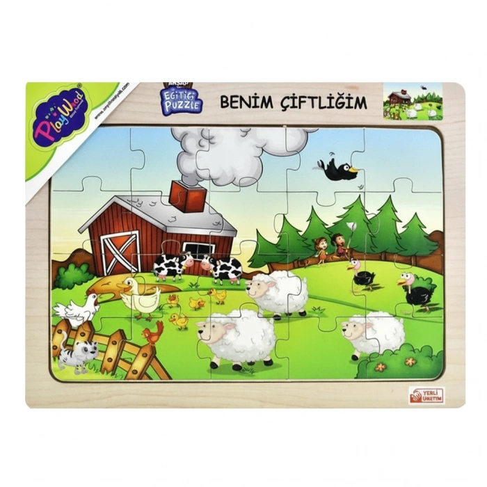 ONYIL ONY-57/58/59/60 AHŞAP EĞİTİCİ PUZZLE/BENİM ÇİFTLİĞİM