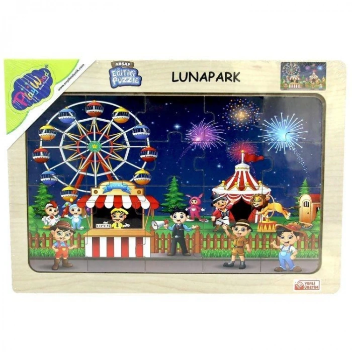 ONYIL ONY-69-70-71-72 AHŞAP EĞİTİCİ PUZZLE/ LUNAPARK