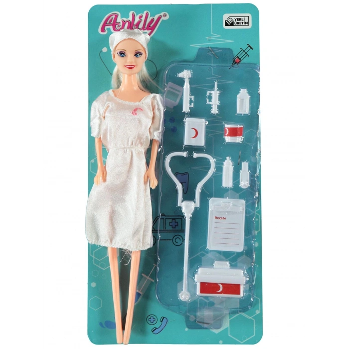 OYDAŞ 02451 ANLILY POŞETTE DOKTOR SETLİ BEBEK (120)